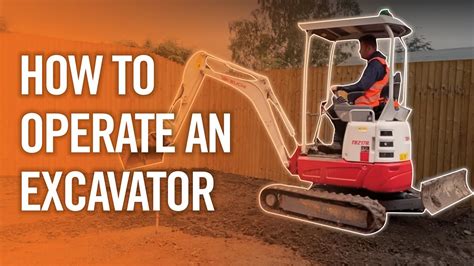 how to operate an mini excavator|mini excavator training for beginner.